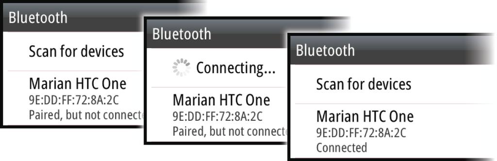 Conexión y desconexión de dispositivo emparejados SonicHub 2 se conecta automáticamente a un dispositivo cuando se emparejan.