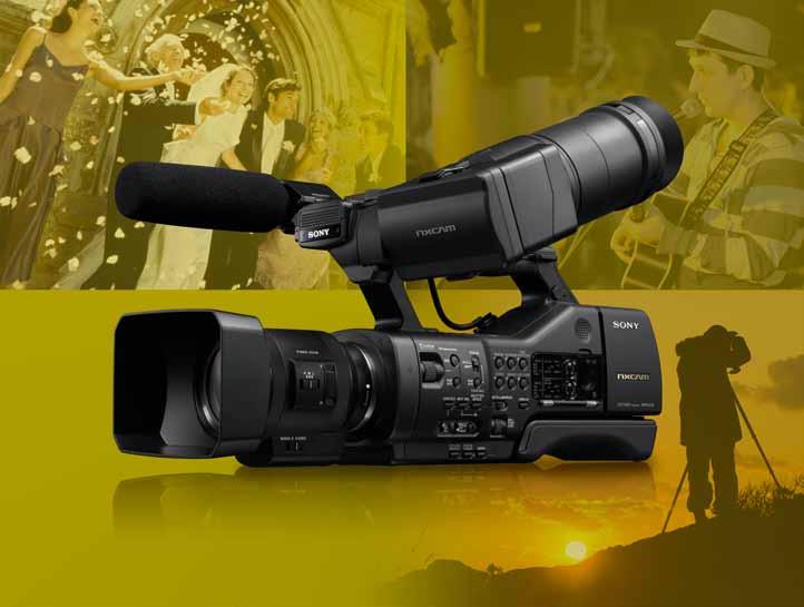 NEX-EA50H Videocámara NXCAM con estilo nuevo y sensor de gran tamaño Sony amplía la línea NXCAM con una videocámara de lente intercambiable, versátil y asequible La nueva NEX-EA50H ofrece imágenes