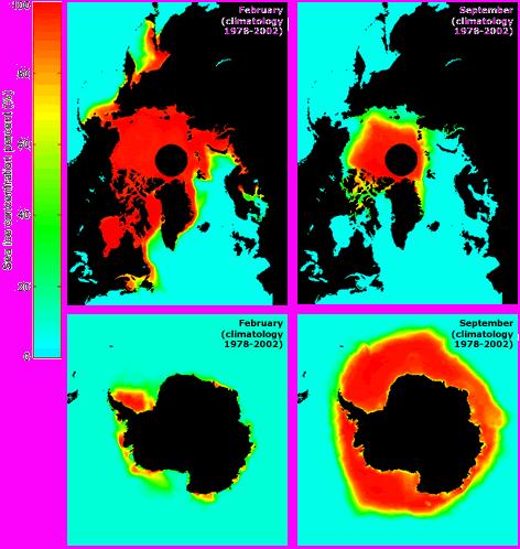 Cambios en la cobertura de hielos marinos en el Artico son mas importantes que los cambios en la cobertura de hielos marinos en