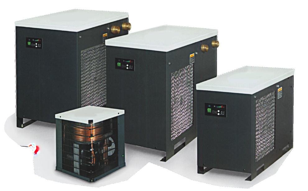 Secadores Refrigerados La Línea de Compressed Air Systems de secadores de aire es de fácil uso e instalación, al igual que nuestros compresores.
