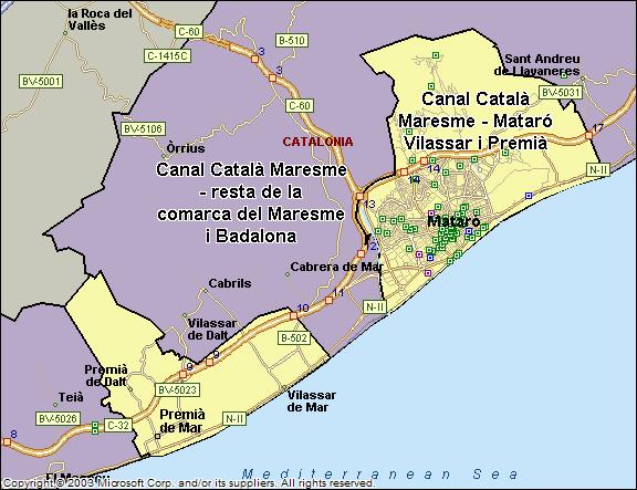 Áreas de realización del estudio Premià, Vilassar de Mar i Mataró Análisis cuantitativo Población total de los