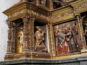 Banco del retablo mayor de la Colegiata de S. Antolín, Medina del Campo BANCO Parte inferior de un retablo.