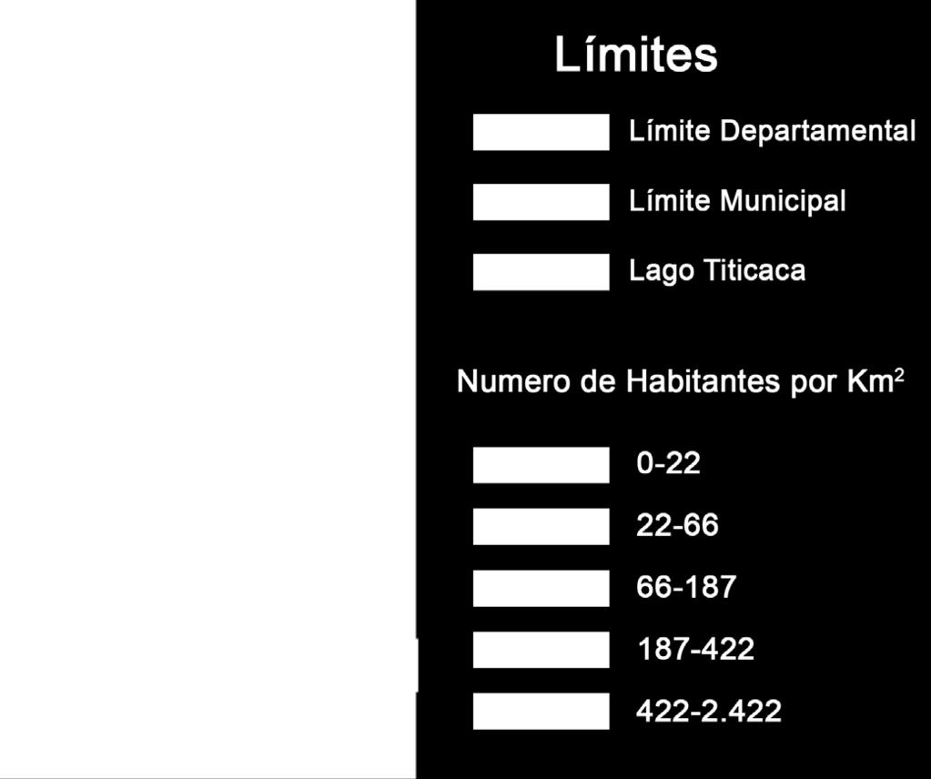 Gráfico N 2 Bolivia: Participación porcentual de la población, según departamento y censo 2001-2012 Tabla N 2 Bolivia: Densidad poblacional según departamento por Censos (Personas por Km2)