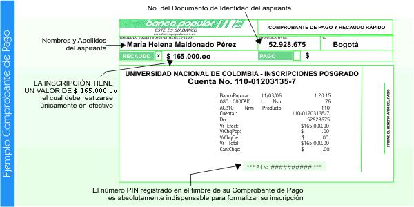 El COMPROBANTE DE PAGO Y RECAUDO RÁPIDO es el documento que sirve como constancia del pago de los derechos de inscripción.