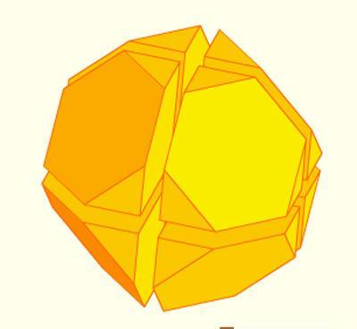 Cualquier número de octas truncados y con el mismo tamaño pueden ser ensamblamos como cubos sin espacio sobrante.