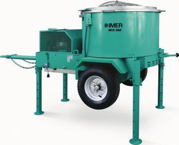 Gracias al sistema de mezclado, las mezcladoras IMER permiten mezclar una amplia gama de materiales, tanto secos como húmedos, con baja o elevada viscosidad.