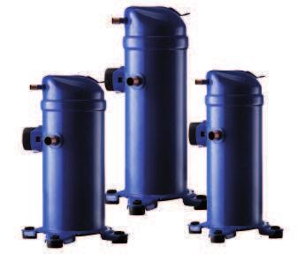 Compresores Scroll Para Refrigeracion. MLZ Compresores MLZ suministrados con carga de aceite ( lubricante POE 215PZ ), accesorios de montaje.