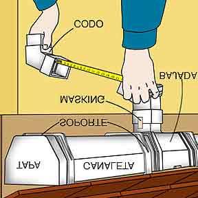 Cierre la bajada o las esquinas de la canaleta Si no requiere de más canaleta, ya sea en una esquina, o una bajada, cierre el sistema con la tapa apropiada.
