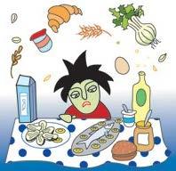 2-Separar los alimentos crudos de los cocidos y de los listos para consumo Contaminación Cruzada Directa: Se produce cuando los microorganismos presentes en un alimento crudo pasan a otro que no está