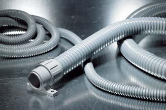 3.3 Sistemas de Protección para Cables Sistemas de Protección con Tubos Espiralados Tubos y Racores FlexiGuard Tubo Espiralado de PVC con Hilo de Acero Interior Los tubos de Protección FlexiGuard,