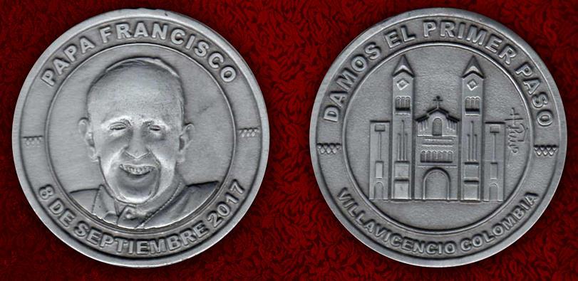 Medalla conmemorativa visita del papa Francisco Curiosidades Billete con la imagen del papa Juan Pablo II A propósito del artículo que hemos realizado sobre la presencia en la numismática de las