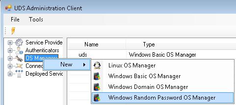 5.4 Configurar OS Managers Un "OS Manager" es un gestor de SO que inicializa un tipo de servicio configurado previamente.