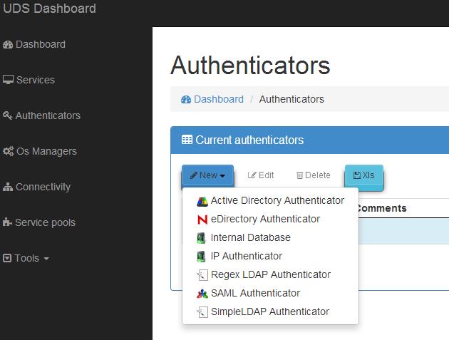 4.2 Configurar Authenticators Un Authenticator es un componente fundamental dentro de una plataforma de escritorios, ya que va a facilitar usuarios y grupos de usuarios, a los cuales se les pueden