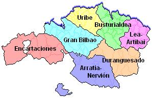5+851) Ariz (Basauri)- Amorebieta La siguiente imagen muestra la localización de la UME: La UME discurre por diferentes tramos urbanos e industriales principalmente, atravesando los municipios de