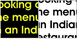 Imagen con texto legible vs texto aumentado [32].