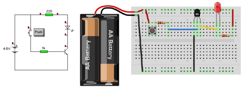 identificar les patilles correctes del nostre transistor (BD 135) cal que es fixeu en