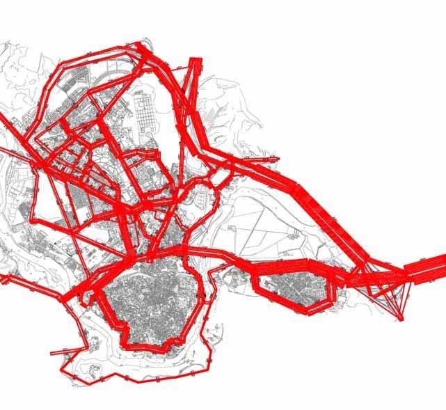 Diagnóstico Con base en los modelos de tráfico, a veces mezclado peatones y con bicicletas.