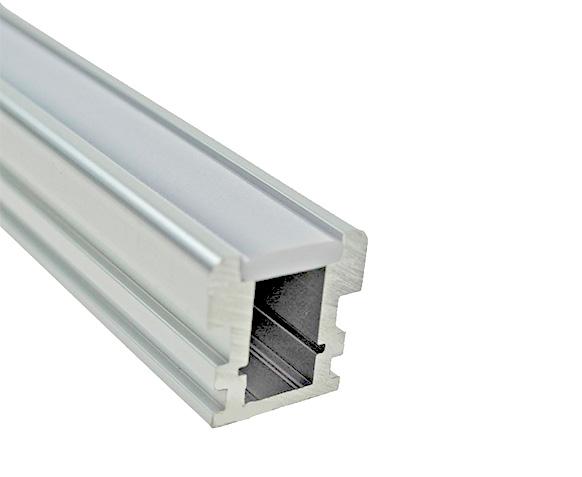clips de anclaje PERFIL LED SLP-EXT-2626 Instalación: Embutido o Sobrepuesto Material: Aluminio 6063 IP: 65 Tecnología: Anodizado