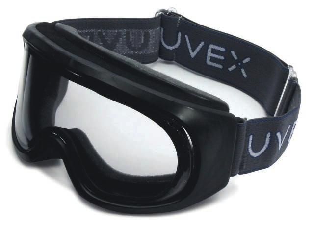 S1890X Negro/Transparente Uvextreme AF Banda de sujección de tela Resistente a: abrasión, partículas del aire, peligro biológico, impacto.