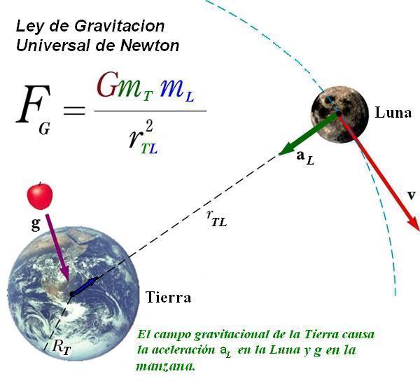 La Ley de la Gravitación Universal Todos los cuerpos del universo se atraen mutuamente con una fuerza que es directamente proporcional al producto de sus masas e inversamente proporcional al cuadrado