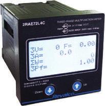 Analizadores de redes en panel Analizadores trifásicos LCD para Media Tensión. Hasta 9,9kV Para transformador de tensión.