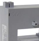 Transformadores de intensidad - serie Mini TAM6 Fijación: tornillos ABS M3,5 x 38 mm - Normativa internacional IEC60044-1 - Protección IP30 - Tensión de empleo: 660V AC - 50/60Hz - Intensidad de