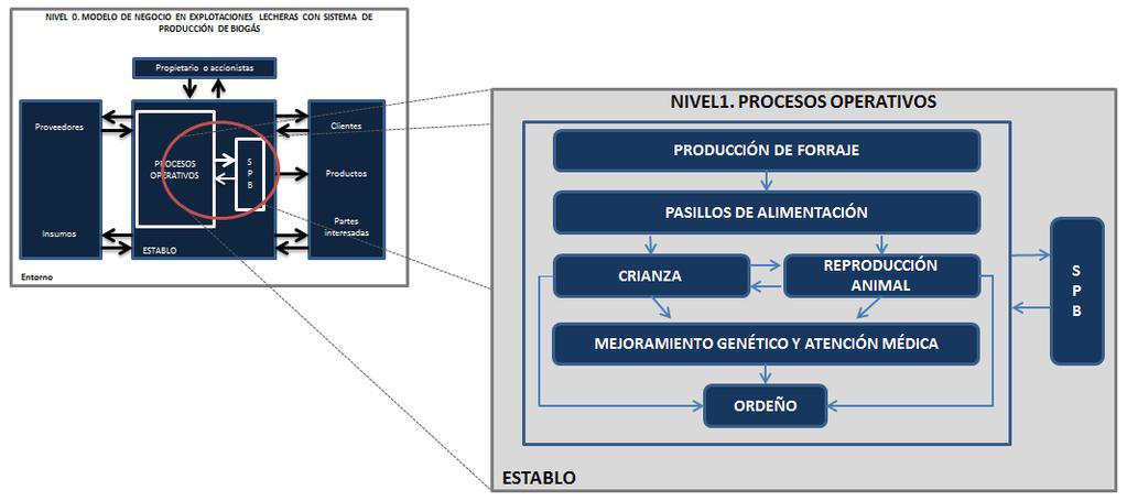 Diagrama del Nivel 2: Procesos específicos del SPB