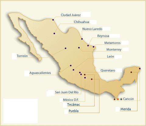 Zonas de distribución San Luis Potosí / SLP Lázaro Cárdenas / MICH Tultitlán / EDO.
