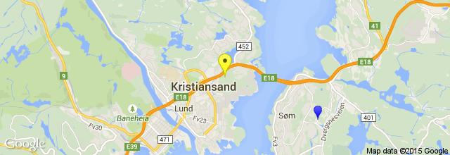 Vest-Agder-Museet Kristiansand Ruta desde Som Church hasta Vest-Agder-Museet Kristiansand.