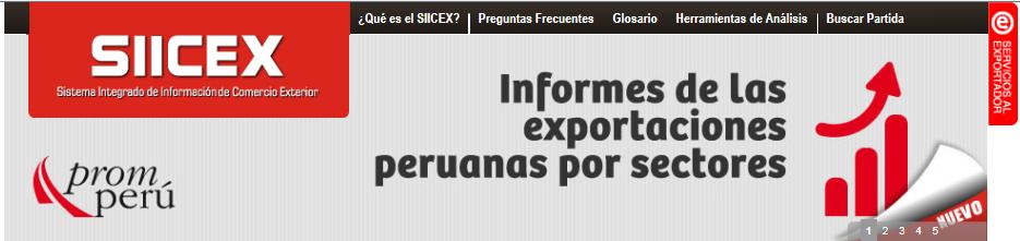 Sistema Integrado de Comercio Exterior (Sicex) El Sistema Integrado de Información de Comercio Exterior (SIICEX) es un portal que proporciona a la comunidad empresarial, especialmente a los