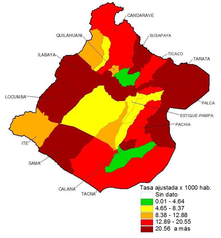 EDAs Tacna 2017* Mapas de EDAs,