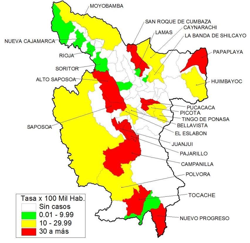 0 1,52 0,38 054-1,81 0,30 % de viviendas con acceso de agua 94,2 % potable por departamento** Serotipo circulante