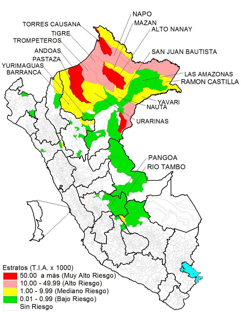 Casos de malaria por departamentos Perú 2017* Departamentos Tipos de Malaria Vivax Falciparum Total Incidencia x 1000 % Muertes LORETO 8374 2941 11315 10.69 94.62 3 AMAZONAS 278 0 278 0.65 2.