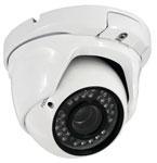 000 Descripción: Cámara HD AHD de seguridad tipo domo exterior IP66, sensor 1/3" CMOS, resolución 720P (1280x720), lente variable de 2.