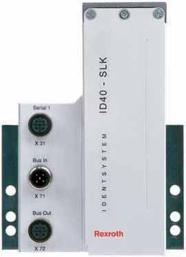 6 Datos técnicos SLK ID 40 Tipo sistema de identificación RF sin contacto 1,28 MHz Frecuencia de transmisión Distancia de escritura / lectura estática 2 12 mm frontal (en función de la dirección de