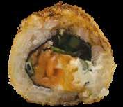 rojo, queso, ciboulette, envuelto en masa tempura y