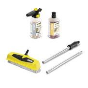 El kit de accesorios para la limpieza de bicicletas y motocicletas incluye un cepillo para limpieza de llantas, un cepillo de lavado universal, 1 l de champú para
