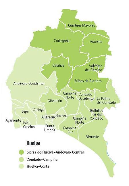Hospitales en funcionamiento por provincias (III): HOSPITALES HUELVA*: CENTROS DEPENDIENTES DEL SNS: 1. Hospital Comarcal Infanta Elena 2.