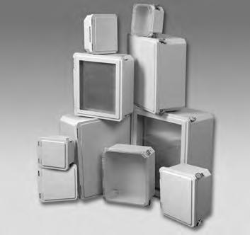 Envolventes de fibra de vidrio Serie Advantage La serie Advantage de Cooper Crouse-Hinds ofrece nuestra más amplia selección de cajas industriales duraderas no metálicas.