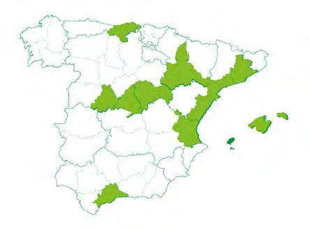 HITOS 2017 2018 CARTERA DE SUELO CON MÁS DE UN MILLÓN DE M 2 EDIFICABLES PARA PROMOVER 8.600 viviendas Andalucía 205.480 Aragón 10.359 Cantabria 10.
