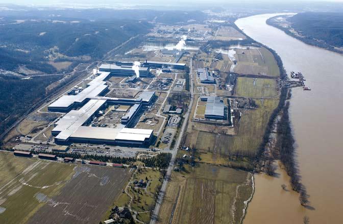Informe de Gestión ACERINOX, S.A. y otras Sociedades del Grupo Factoría de Ghent (Kentucky) La capacidad de la acería se incrementará hasta 1.415.000 Tm.