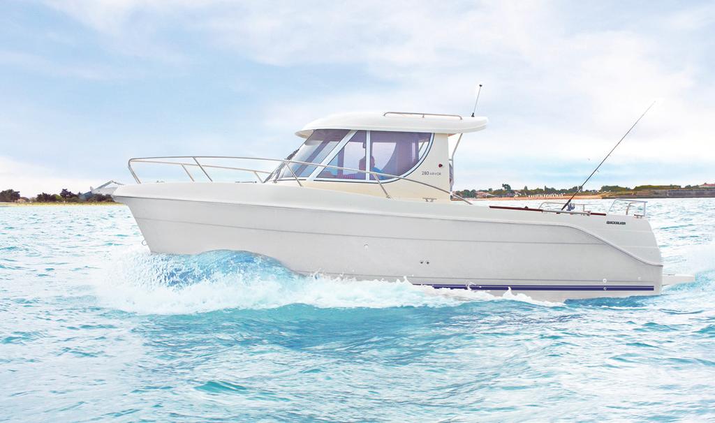 280 LO ÚLTIMO EN PRACTICIDAD Y PESCA Imagínate la embarcación perfecta, con espacio para pescar, relajarte y disfrutar del mar, con un diseño cómodo y unos acabados de primera calidad.