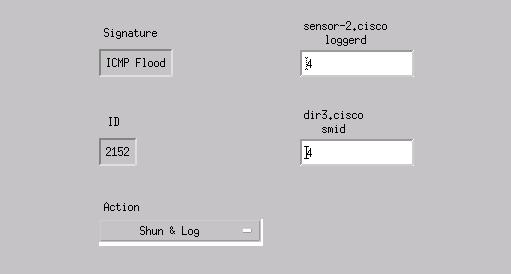 11. Elija la inundación de ICMP con un ID de 2152, y el tecleo se modifica.