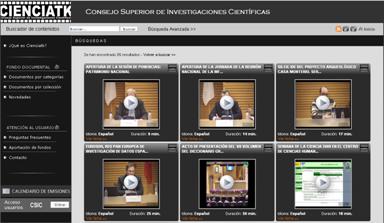 5. Estrategias para la divulgación de la ciencia Productos audiovisuales: vídeos, repositorios de imagen fija y vídeos Cienciatk, Mediateca Madri+d Iniciativas de participación ciudadana: Movilab,