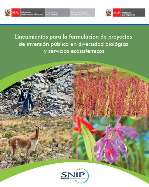 materia de diversidad biológica y servicios ecosistémicos 2015-2021