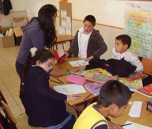 intervenciones sociales de la Fundación. SERVICIO PAIS Educación, con los niños y niñas de Panimávida.