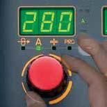 refrigeración Inductancia electrónica Configuración del parámetro principal de soldadura Botón de avance del hilo Botón de prueba de gas