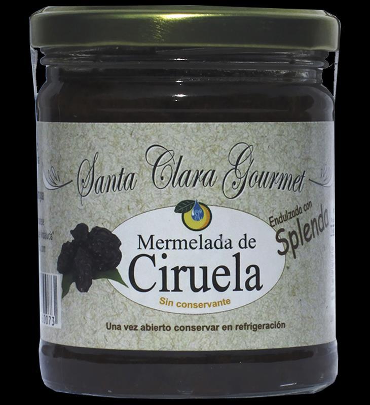 19 Mermeladas especiales Mermelada dietética de Ciruela Frascos TO de 9 oz.