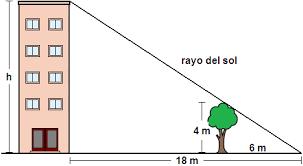 34º) Halla la profundidad de un pozo, sabiendo que tiene una anchura de 5m y alejándose 60 centímetros
