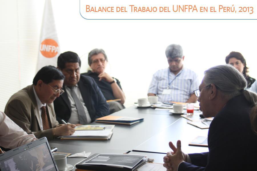 El UNFPA en coordinación estratégica con la Agencia Peruana de Cooperación Internacional (APCI) y en alianza con contrapartes en el gobierno central y gobiernos regionales, así como organizaciones de